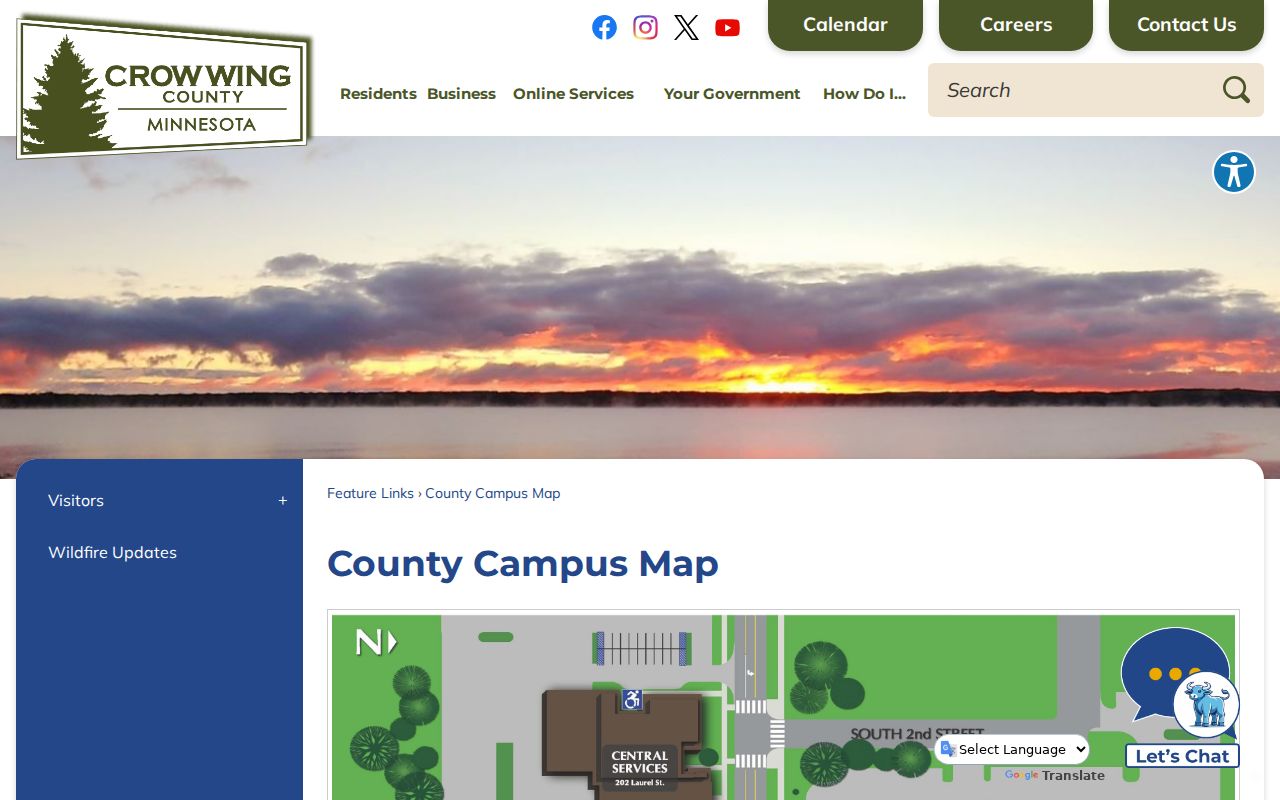 Crow Wing County court docket Judicial Center campus map