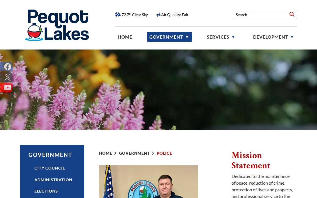 Crow Wing County court record Pequot Lakes police contact route